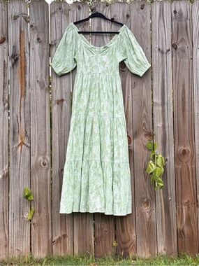 Roller Rabbit | Dresses | Roller Rabbit Dress Women Small Green Orange Floral Lightweight Tunic Button
